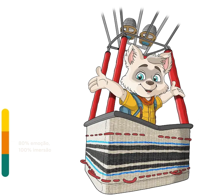 90% emoção, 100% imersão 90% emoção, 100% imersão